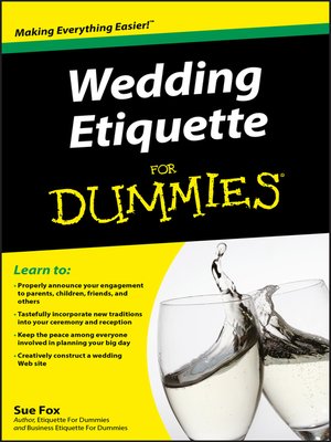Wedding Etiquette For Dummies - ebook